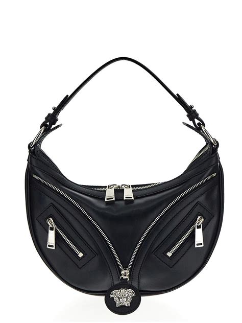 versace black small palazzo pouch|versace hobo bags.